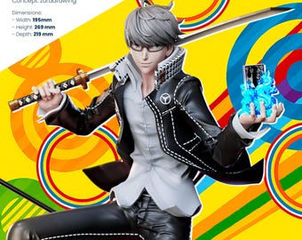 Yu Narukami Resin Figurine | Multiple Sizes | Game Protagonist Collector Statue