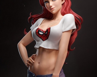 Mary Jane Resin Figurine | 1/6 & 1/12 Scale | Pinup Muse Collector Statue