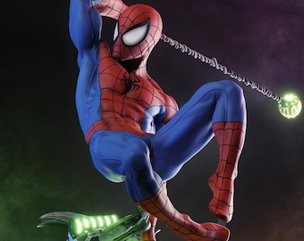 Webslinger Resin Figurine | 1/9 & 1/12 Scale | Masked Hero Collector Statue