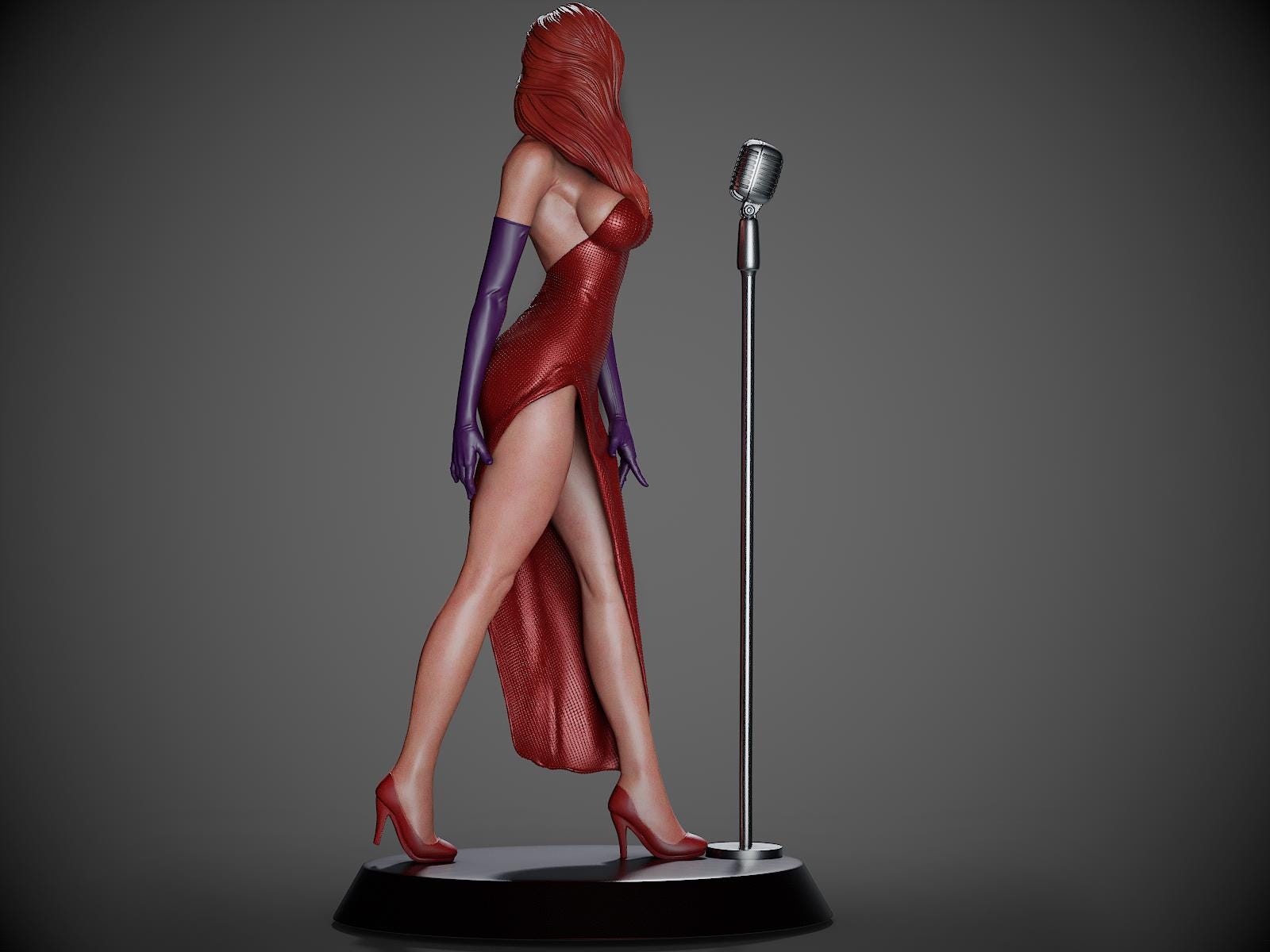 Jessica Rabbit Sculpted Jessica Rabbit Resin Figurine | 300mm (11.8in) | Diva Singer Collector ...