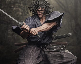 Miyamoto Musashi Unpainted Resin Figurine | 1/6 & 1/9 Scale