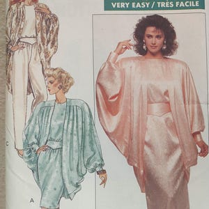 Uncut Misses Size 8-12, Sewing Pattern, Butterick 6801, Skirt, Pants, Cocoon Jacket, Yoke Front, Straight, Very Easy, Vintage, Gathers