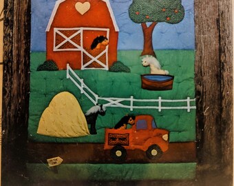 Uncut, Sewing Pattern, Grampa's Pony Farm, Applique and Pony Toy, The Gingham Goose, Wall Hanging, Gift for Boy Girl Child, Wall-hanging