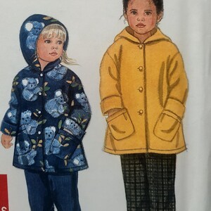 Uncut Kids Size 2-6X, Sewing Pattern, Simplicity 8296, Jacket, Coat, Pants, Hood Hooded, Little Girl, Toddler, Fleece, Easy to Sew, Child