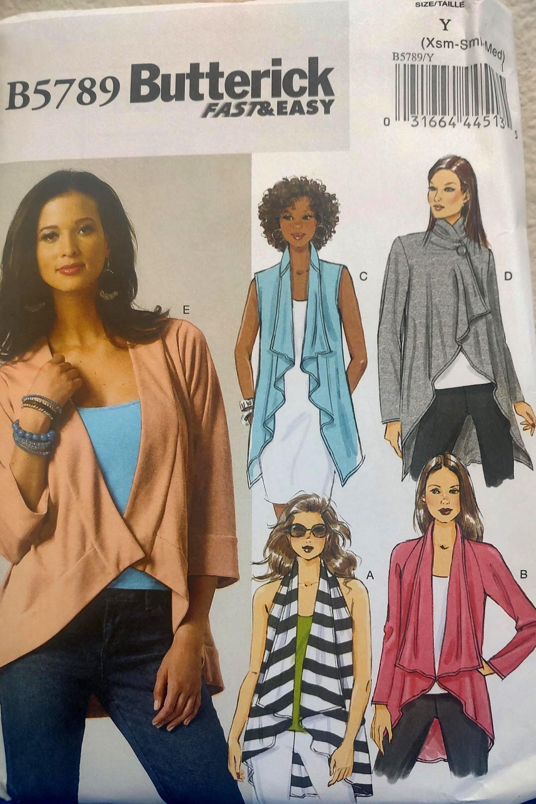 Uncut, Misses Size 4-14, Sewing Pattern, Butterick 5789, Fast and Easy ...