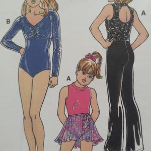 Uncut Child Size 8-14, Kwik Sew 2679, Sewing Pattern, Girls, Ballet, Leotards, Tutu Skirt, Pants, Costume Ballerina, Sleeveless Short Sleeve