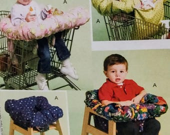 Uncut 3 in 1 Shopping Cart Cover, Restaurant Highchair, Sewing Pattern, McCalls 5721, Baby Accessories, Converts Tote Bag, Baby Shower Gift