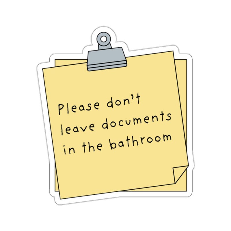 Document Stickers - Etsy