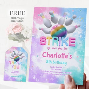 Bowling Invitations, Bowling Invitation, Bowling Party Invitations, Bowling Invites, Bowling6