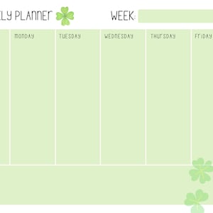 PRINTABLE March Weekly Calendar, Simple Weekly Desktop Notes ...