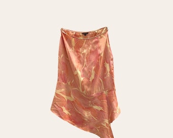 Mulberry Silk Skirt Abstract Pattern LIGHT WEIGHT  Women’s Size 6 New