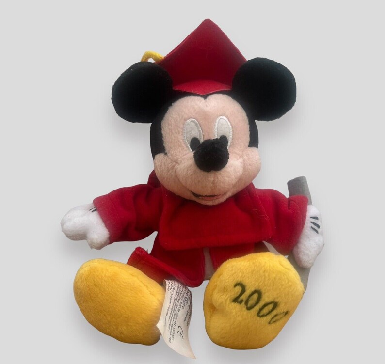 Uni Uni Abschluss Geschenk Disney Parks Micky Maus 2000 Plüsch Vintage Gebraucht Vgc Bild 3