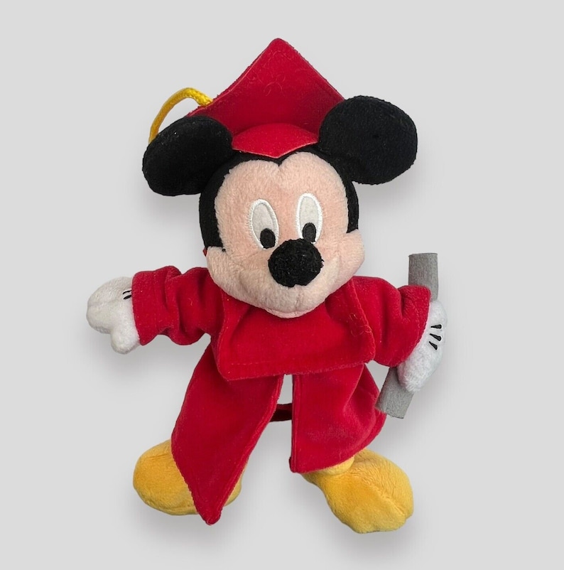 Uni Uni Abschluss Geschenk Disney Parks Micky Maus 2000 Plüsch Vintage Gebraucht Vgc Bild 1