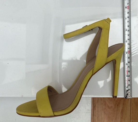 Office London Summer Yellow Suede Ankle Strapped … - image 5