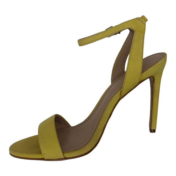 Office London Summer Yellow Suede Ankle Strapped … - image 4