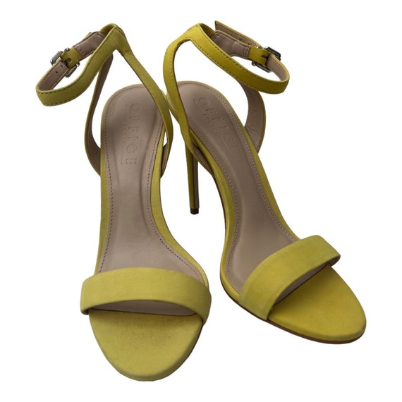 Office London Summer Yellow Suede Ankle Strapped … - image 1