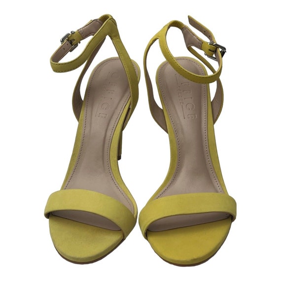 Office London Summer Yellow Suede Ankle Strapped … - image 2