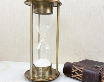 Ampulheta Comemorativa Vintage do RMS Titanic - Homenagem Eterna Inspirada em 1912, Decoração Náutica e Presente