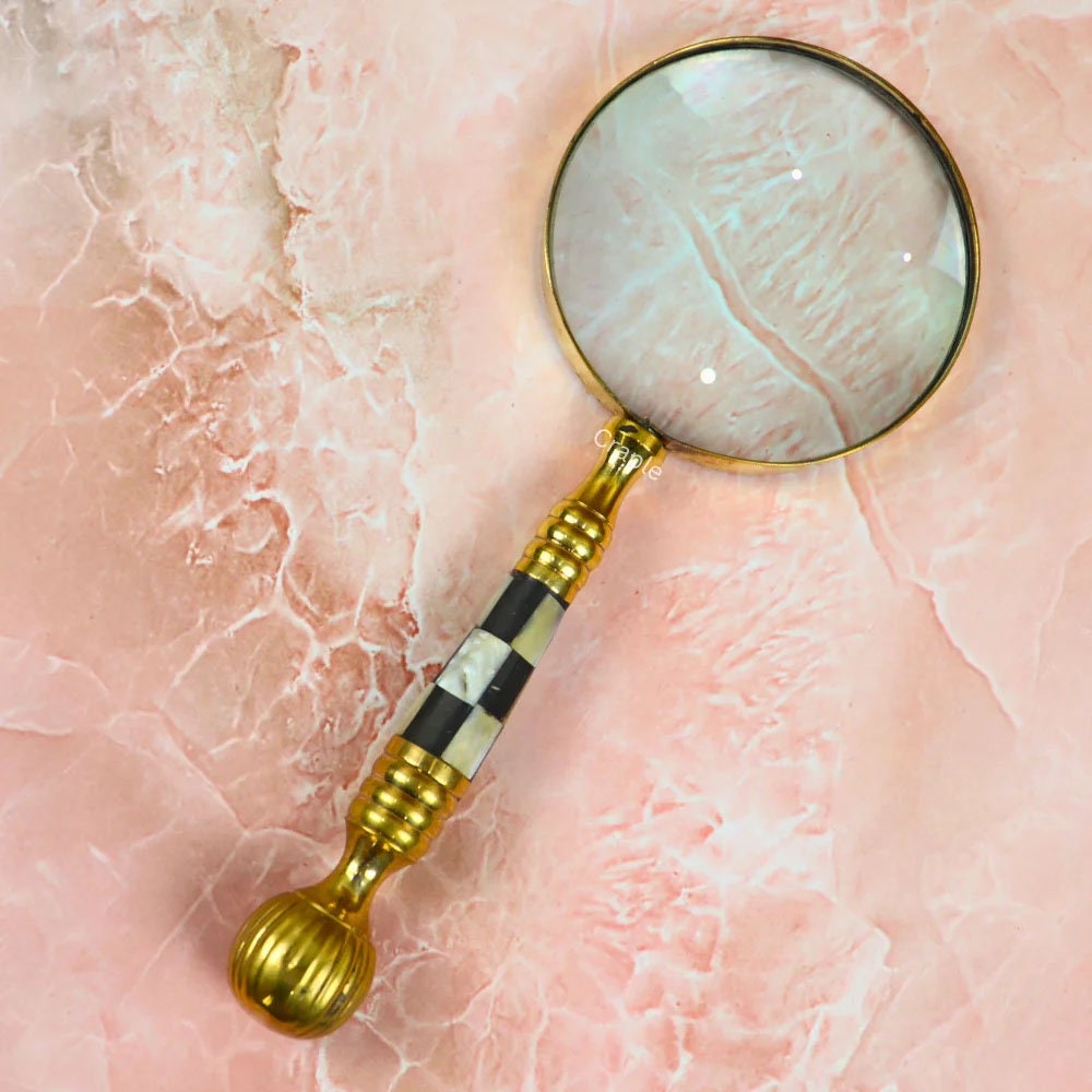 Brass Nautical Magnifying Glass With Stand Perfect Gift Item 