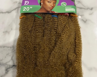 Querido color natural twist 27 Afro rizado 20 pulgadas.