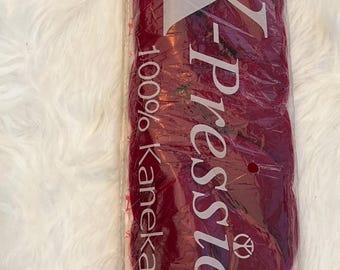 Trenza rica en color X-pression BG (vino)