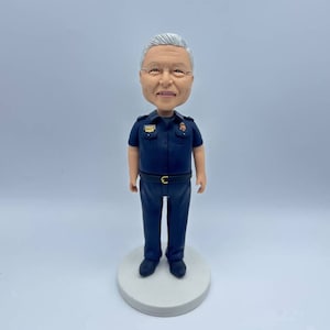 Custom Policemen Bobbleheads, Custom Police Officer Bobblehead, Personalized Patrol Bobbleheads, Custom Sheriff, Prosecutor Bobbleheads