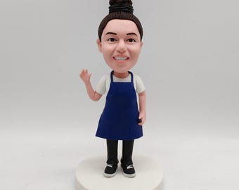 Figurines personnalisées pour l'obtention du diplôme féminin, figurines personnalisées, figurines caly, cadeaux pour elle