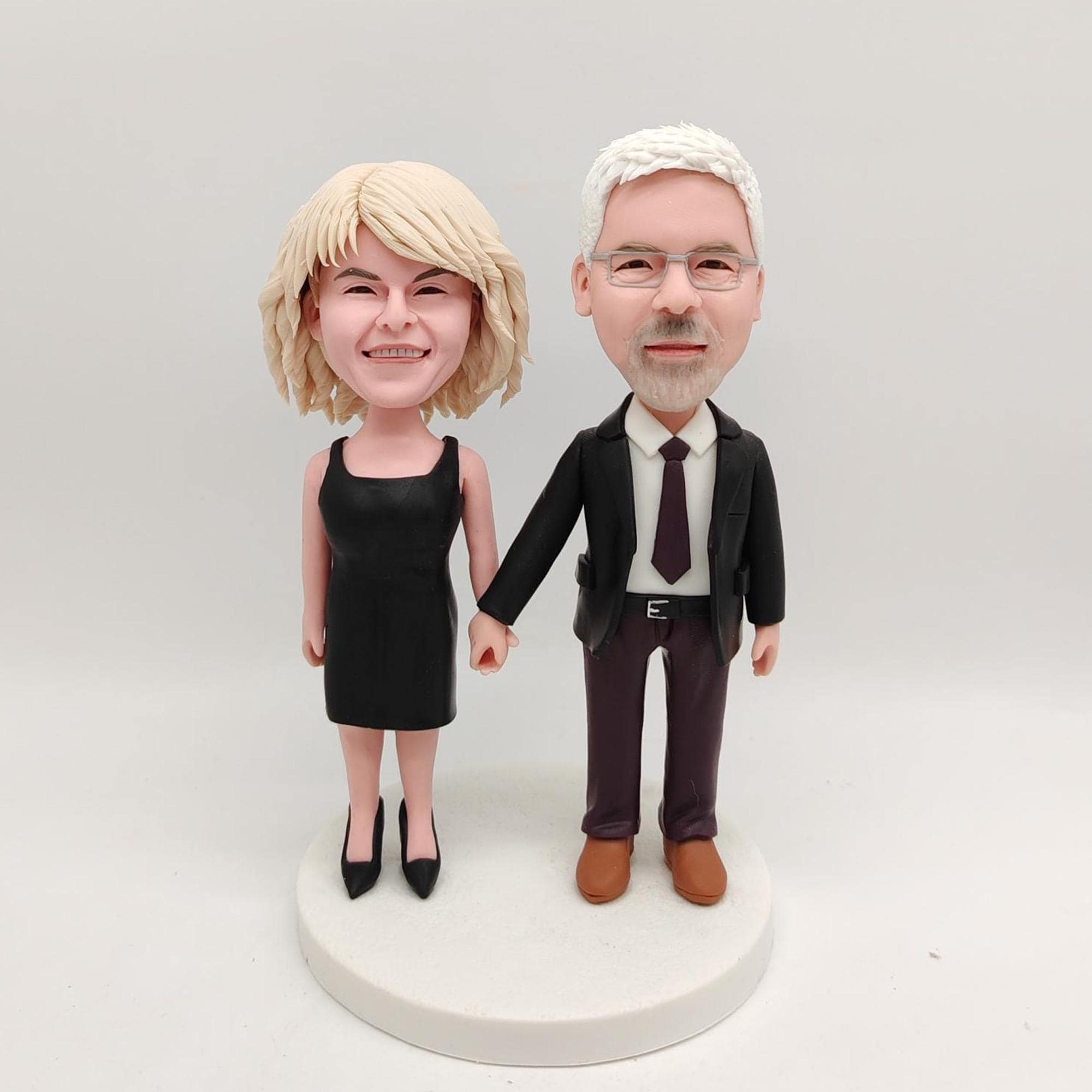 Bobblehead personalizzato per coppia, da foto, per torta nuziale