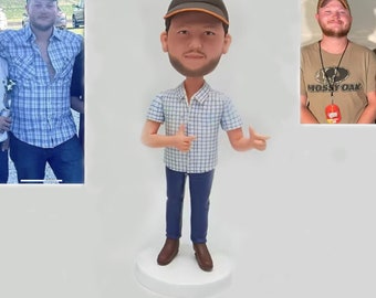 Custom Bobblehead, Custom Figure Bobble Head Dolls, Personalized Gifts for Dad Birthday Fathers Day, Best Anniversary Gifts for Husband