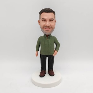 Personalized man bobble head doll, custom father statue, gifts for family members, bobblehead doll birthday gift, anniversary Christmas gift