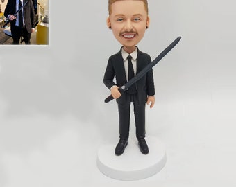 Customized Bobblehead,   Bobble head custom Figurines , Bobbleheads  husband Custom Bobblehead, bobblehead custom, custom Surprise gift.