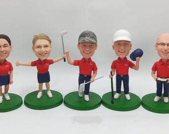 Custom Golf Bobblehead, Personalized Golf Gifts For Him, Unique Golf Gifts For Him, Custom Boss Gifts For Golf lovers, Gifts For Golfers