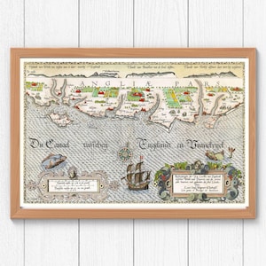 Mapa náutico antiguo - Impresión de arte digital