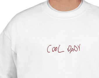 EMBROIDERED Custom Handwritten Shirts, Personalized Child Drawing Embroidery Memorial Gift for Mom and Dad