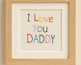 Custom Handwriting Embroidery Art | Personalized Keepsake Gift