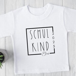 Children&#39;s T-Shirt, white, school child, back to school, kindergarten child, kindergarten, school, personalized with name, birthday, child, back to school