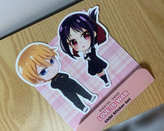 Kaguya-sama: Love is War - Set de pegatinas de vinilo chibi