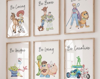 Toy Affirmation Prints: Set of 6 Kids Room Posters (Digital Download)