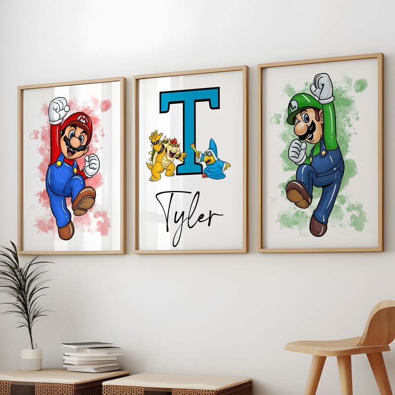 Super Mario Bedroom Decor - Etsy