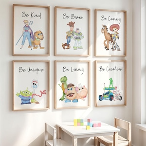 Toy Affirmation Prints: Set of 6 Kids Room Posters (Digital Download)