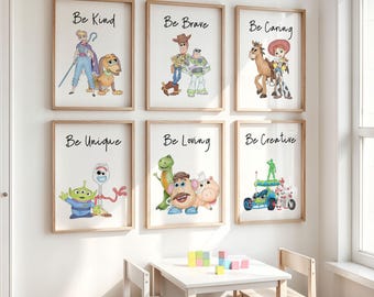 Toy Affirmation Prints: Set of 6 Kids Room Posters (Digital Download)