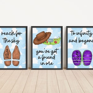 Digital Toy-Inspired Quote Prints – Set of 3 Printable Wall Art Posters for Kids Room, Nursery, or Playroom Decor