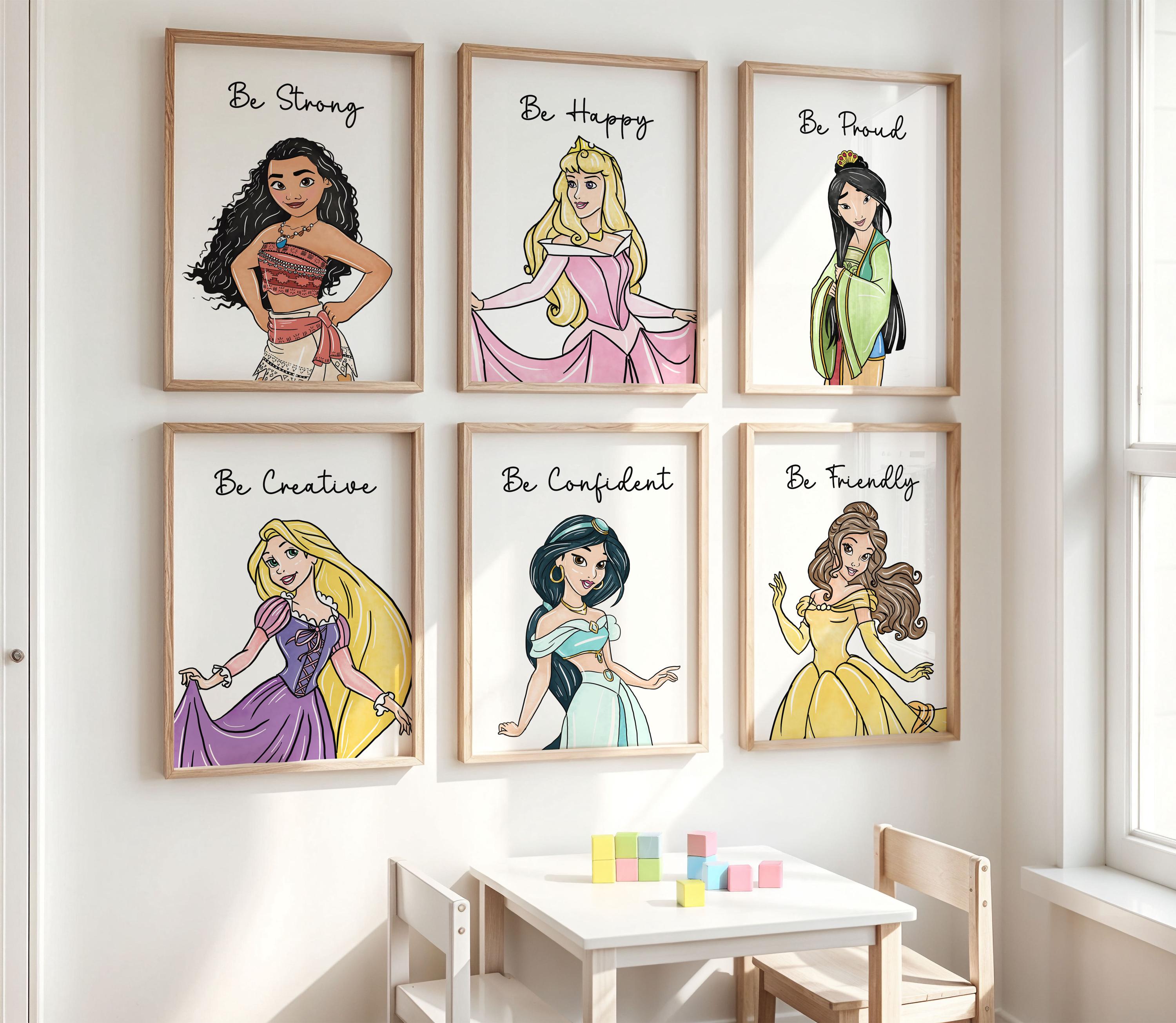 Framed Princess Prints - Etsy UK
