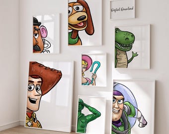 Toy-Themed Wall Art – Playroom or Kids Bedroom Decor, Set of 10 Posters (Digital Download)
