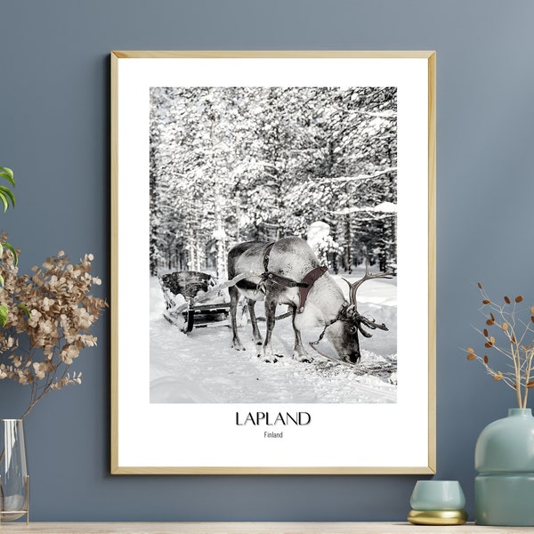 Lapland Photo Art Printable Travel Art Home Decor Finland Digital Print Inspirational Wall Art