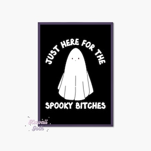 Pastel Goth Decor Halloween Poster Wall Art Afdrukbare Spooky Bitch, Weirdcore, Creepy Cute Yami Yume Kawaii Pastel Goth Print Gothic Quote