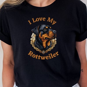 Rottweiler Short Sleeve Tee, Rottweiler Owner Shirt, Rottweiler Family Gift