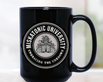 Miskatonic University Mug, HP Lovecraft Coffee Cup, Lovecraft Reader Gift, Cthulhu Mug, Cthulhu Mythos Mug, Arkham Mug, Innsmouth Mug