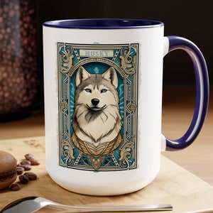 Husky Mug, Husky Lover, Blue Eyed Husky, Husky Owner, Siberian Husky, Husky Mom, Husky Gift, Husky Coffee Cup, Husky Owner, Husky Dad