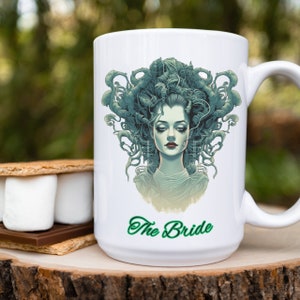 Bride of Frankenstein Mug, The Bride, Classic Monsters, Halloween Gift, Halloween Mug, Universal Monsters Mug, Frankenstein Mug, Scary Mug